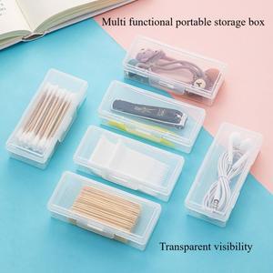 미니 의학 상자 면봉 홀더 뚜껑이 방진 보석  박스 귀걸이 미용실 클립