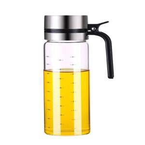 누수 방지 스테인리스 스틸 304 오일 병 고붕규산 유리 간장 식초 양념통 논드립 스케일