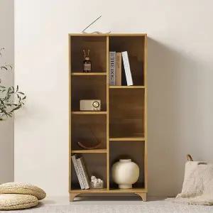 [가온퍼니처]폴리 멀바우 책장 정리장 수납장 사무용 가구 600X295X1281 7칸