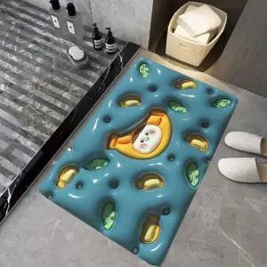 고품질 보송보송 3D 착시 화장실 욕실 논슬립 발매트(바나나) (WFKDZA8)