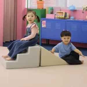 avec 아이플레이짐 라이트세트   유마 미끄럼틀 + 소프트 계단 )