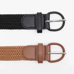 [골드스마일]데일리 핀버클 꽈배기 벨트 2p세트 청바지 여성허리띠