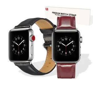 리빙듀오 애플워치 스트랩 광마 무늬 가죽시계줄 디자인 패션소품 아이템 칼라 교체 손목