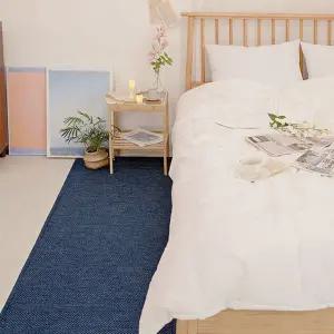 탄탄 러그 헤링본 네이비 100x150침대 집꾸미기 바닥 인테리어발매트 갬성 다용도 안방 주방 거실카페 디자