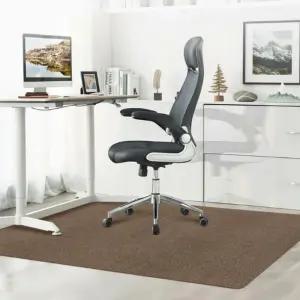 책상 컴퓨터 사무실 공부방 카페트 장판 긁힘 미끄럼 소음 방지 바닥보호 러그 체어매 패드 90X120매 매트