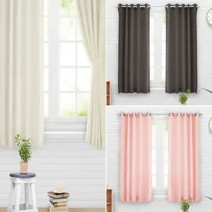 아일렛형 작은창 암막커튼 1장 문형 3중직 고밀도작은 작은커텐 거실 방커튼 문커튼 문커텐