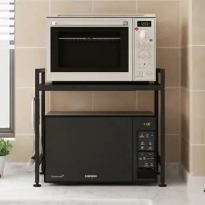 높이조절 2단 전자레인지 선반 밥솥 오븐다이 렉렌지수납장 주방용 광파대 대장 싱크대 선대 받침대