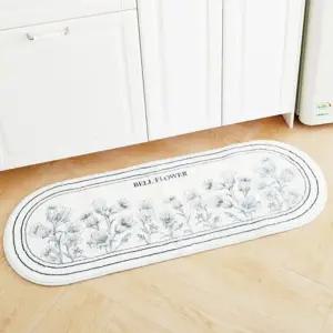 하라텍스 벨플라워 주방매트 120x45cm 욕실러그 화장실발 발판 욕실 현관 매트