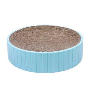 고양이 켓 발톱 원형 스크래쳐 14가지종류(블루L)장난감 스트래스해소 필수템 스크래처 스크레쳐 캣놀이터