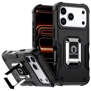 아이폰17 17에어 17프로 17프로맥스 마그네틱 킥스탠드 카메라보호 하드 핸드폰 케이스