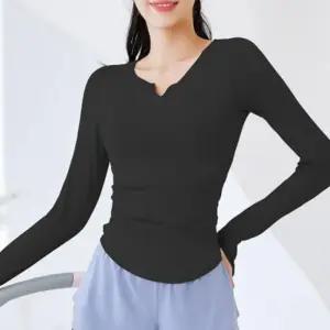 여성 스포츠 헬스 요가 필라테스 슬림핏 긴팔 티셔츠옷 상의 운동복 여자 용품 롱티