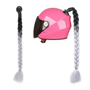 삼에스 오토바이 헬멧 장식 드레드락 B37-014그레이 스티커 악마뿔 악마 용품 소품