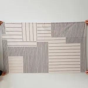 고급스러운 찍찍이 가림막 커튼 바란스 130x80cm주방가리개 모던 패브릭 디자인 인테리어 셀프 추천 트렌드