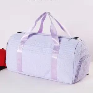 고품질 보스턴백 여행 여성스런 운동 파스텔 구름 가방 퍼플 (WFKDXXD)