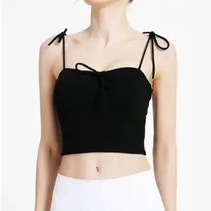 레이어드 브라탑 이너웨어 크롭 나시티 요가 필라테스액브 리본 요가복 필라테스 우아한 브라 여성