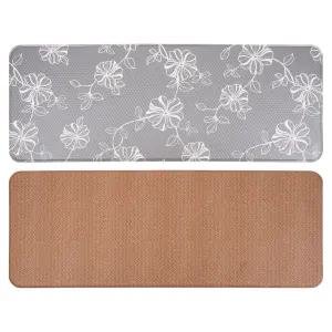 국산 주방 싱크대 씽크 PVC 양면 발 매트 120x44cm감성 인테리어 화장실 키친