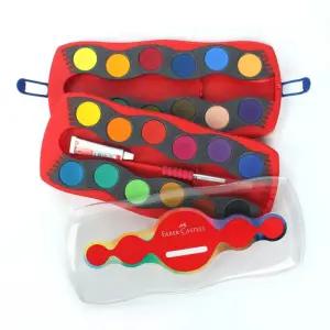 파버카스텔 24색 커넥터 수채물감화물감 미술교구 도구 세트 고체 그림 학습용 교육용