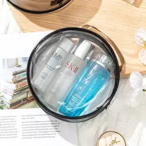 원형수납백 PVC 워시백 출장 파우치여행필수품 갈때편리한 준비물 용품 여행치 여행용 용신발 소품가방