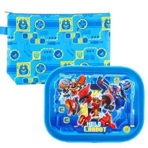 헬로카봇15 스텐 식판도시락 가방세트 캐릭터식기 이유용품 유아 아동