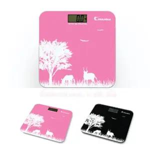 아이워너 디지털체중계 블랙 핑크몸무게측정계 사각 가정용 정확한 체지방 전자 튼튼한