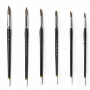 화홍 수채붓 782R 6본 2-12호문구 방붓 다용도 도수채 미술 연습