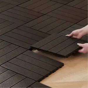 아파트 테라스용 미끄럼방지 조립식 데크마루 9P세트/ 현관바닥 자취방 감성패턴 DIY