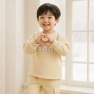 기모몽크세트 유아상하복가을등원 키즈운동 트레이닝 어린이상 등원룩 겨울상