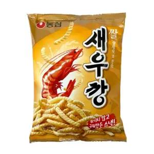 농심 쌀새우깡 80gx10개 반박스아이간식 아기 초등학생 안주 봉지과자 튀기지않은 새우맛 맛스낵