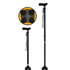 보행 보조 효도 지팡이 4발기구 4발이 노인이 휴대용이