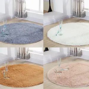 북유럽 스타일 원형 카페트 100cm 120cm 160cm 실내 인테리어 매거실러그 식탁패드 장모 긴모 디자인 방석