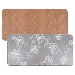 국산 주방 싱크대 씽크 PVC 양면 발 매트 중94x44cm 감성 인테리어 화장실 키친