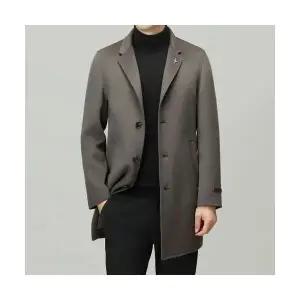 토르 남성 리버시블 울 코트 가을 겨 정장 넥 하프 모직 보온 OPH4