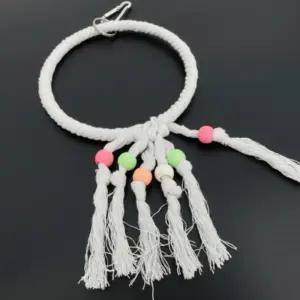 앵무새 그네 장난감 링 놀이터 로프 경량 회전 앵무새 그네 장난감 링