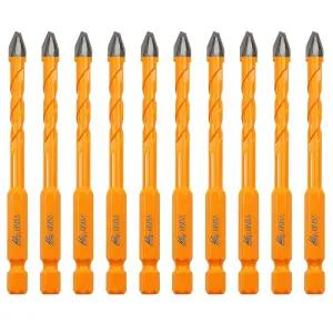 세라믹 도자기 타일 대리석 화강암 조적을 위한 EXFEIN 카바이드 드릴 비트 6mm 10개