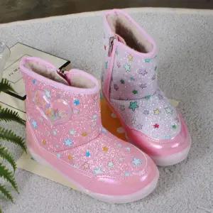 여아 여자 유아 초등 아동 공주 등원 패딩 털부츠 방한화 털 방한 털신 부츠 T팝스타라