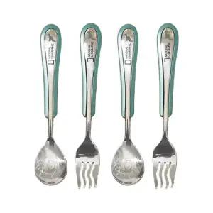 릴팡 유아 스텐 스푼 포크 세트 신학기 선물 X2개