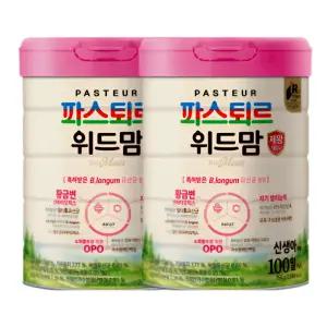 파스퇴르 위드맘 제왕 분유 100일 750g 2개