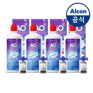 옵티프리 렌즈세척액 에이오셉 플러스 360ml 4개