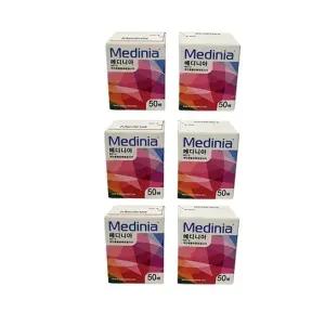 메디니아 혈당측정검사지 6통 300매 유효기한2026년1월 측정 기계 필요시 배송란 메모