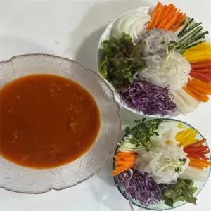 [맛] 싱싱한치물회 2인 밀키트 캠핑음식