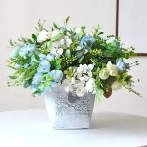 졸업식 실크플라워 입학식 장식 꽃 인테리어 거실 동백 조화 수국 식탁