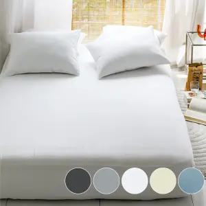 바숨 알러지케어 순면 홑겹 누빔 침대 매트리스커버 슈퍼싱글 퀸 킹 패밀리 맞춤