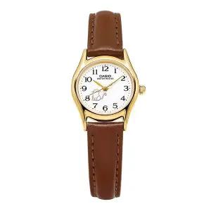 LTP-1094Q-7B8RDF (LTP-1094Q-7B8) 고양이 아날로그 수능 학생 여성 가죽시계