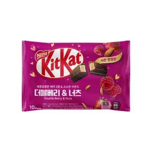 [즉할10%+5%+사은품] 네슬레 킷캣 더블베리너츠(10개입)+4핑거 2개