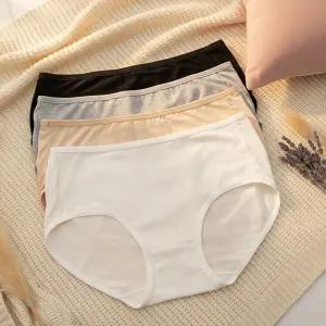 아이엠속옷 밤부모달 데일리 팬티 얇고부드러운 여성 빅사이즈 삼각 팬티