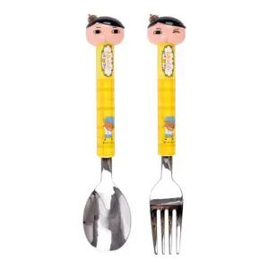 [보리보리/릴팡]엉덩이탐정 입체통통스푼포크세트/OT5935