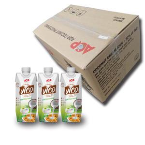 허니트리 비코 리치 코코넛밀크 330ml x 24팩 무가당 코코넛밀크100%