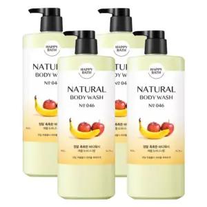 해피바스 촉촉한 바디워시 900g 4개
