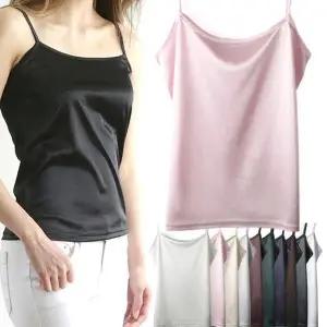 [하프클럽/]] WR2844 피부에 부드러운 실크 새틴 기본 끈나시/란제리 캐미솔