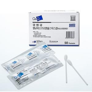 큐앤큐 멸균 이소프로판올 스틱스왑 50포(100개) 알콜 소독면봉